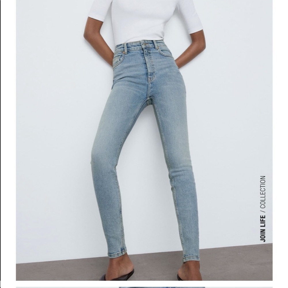 Zara High Rise skinny jeans